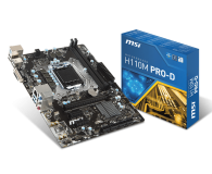 MSI H110M PRO-D (PCI-E DDR4) - 281628 - zdjęcie 1